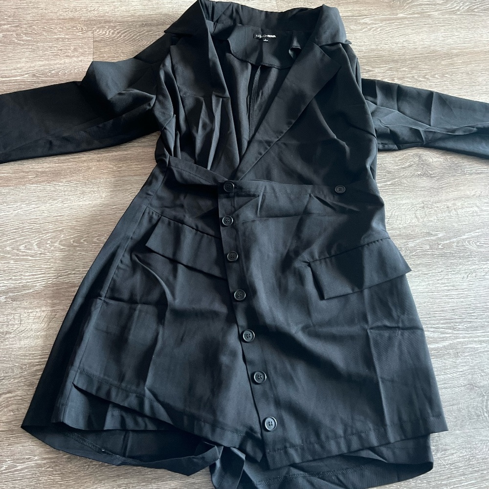 Fashion Nova Business Suit Romper